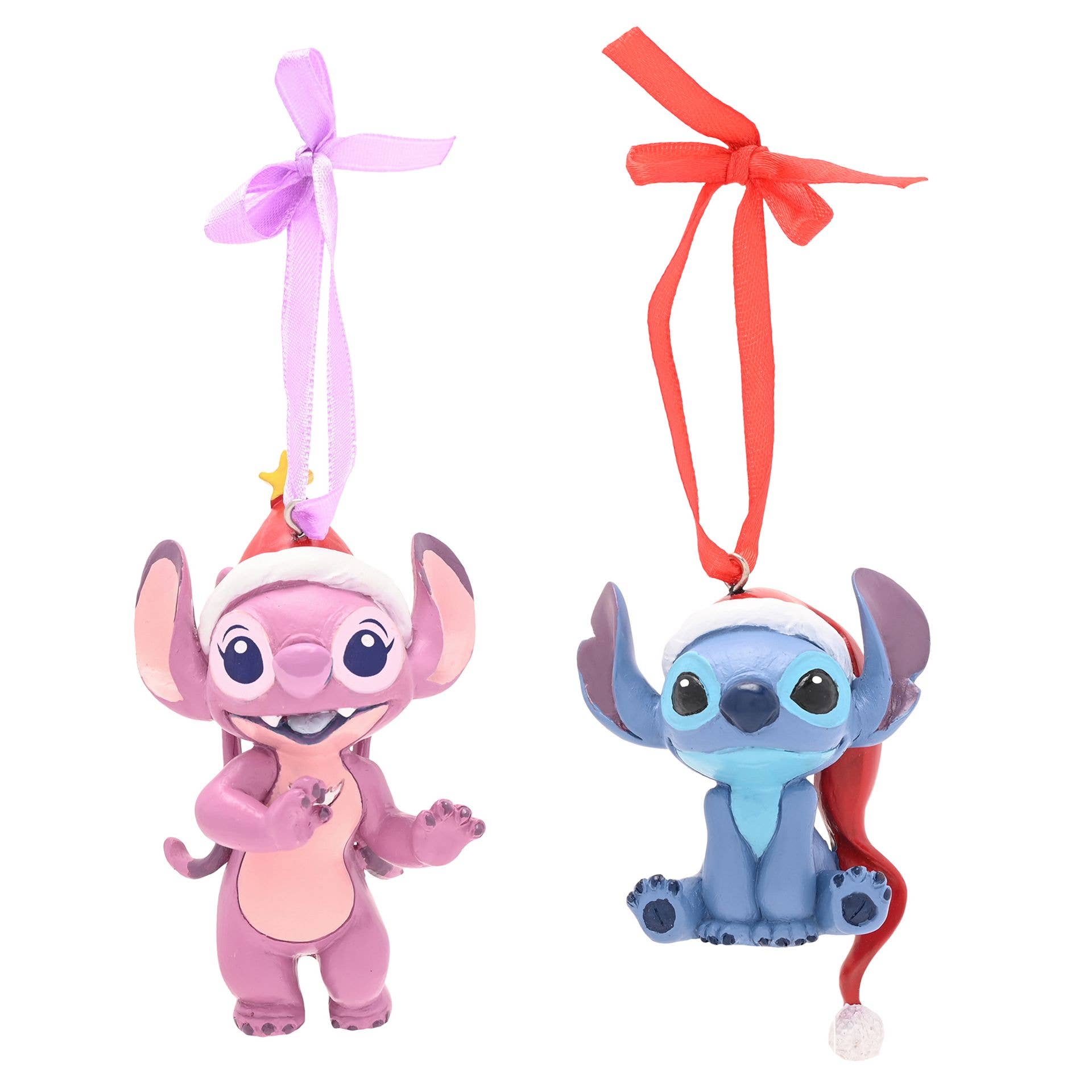 WIDDOP and Co. - Wholesale Christmas Decoration - Disney Stitch And Angel Set of 2 Hanging Decorations1