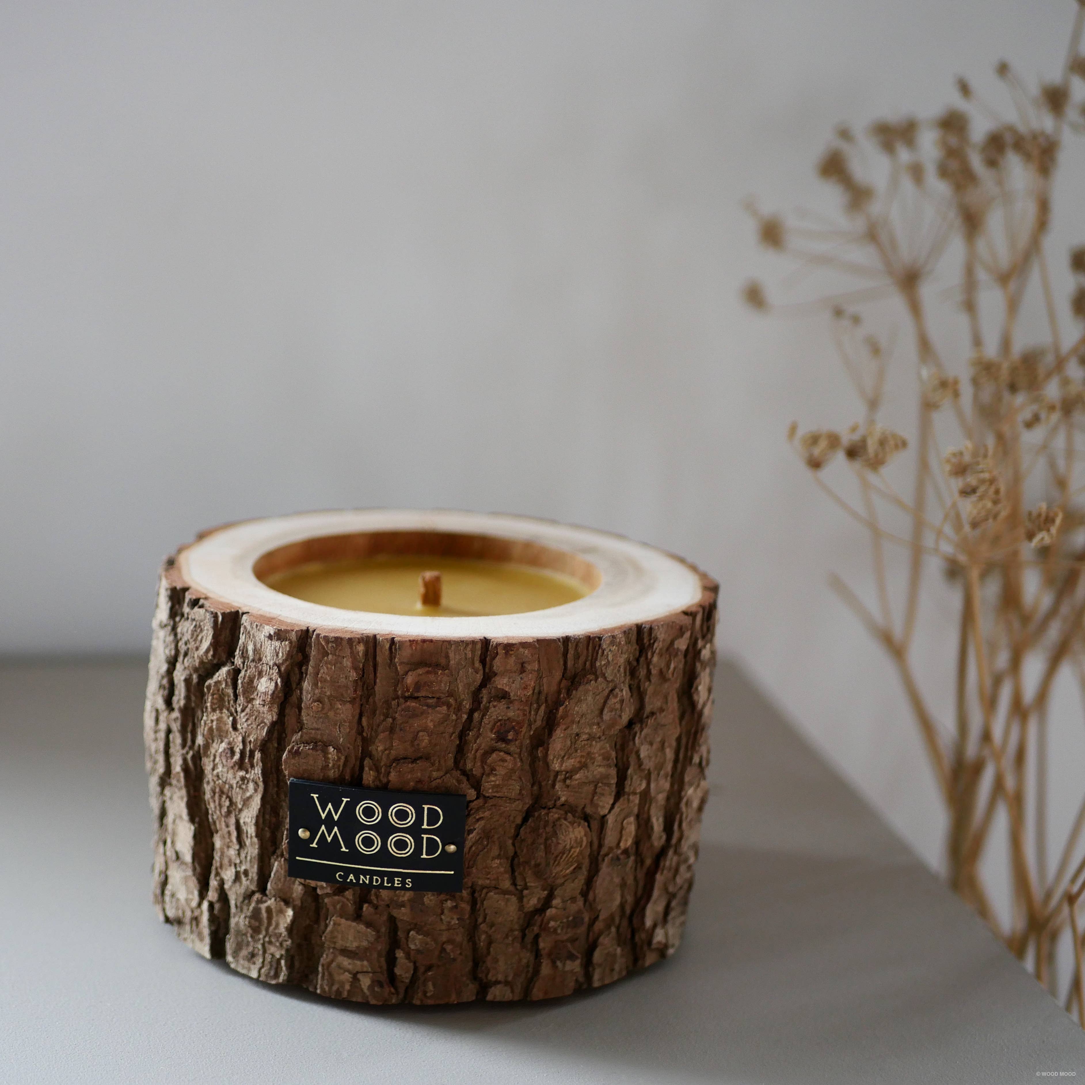 WOOD MOOD - Wholesale Jar/Filled Candle - Rocky Patio | interior candle with pine tree essential oil12