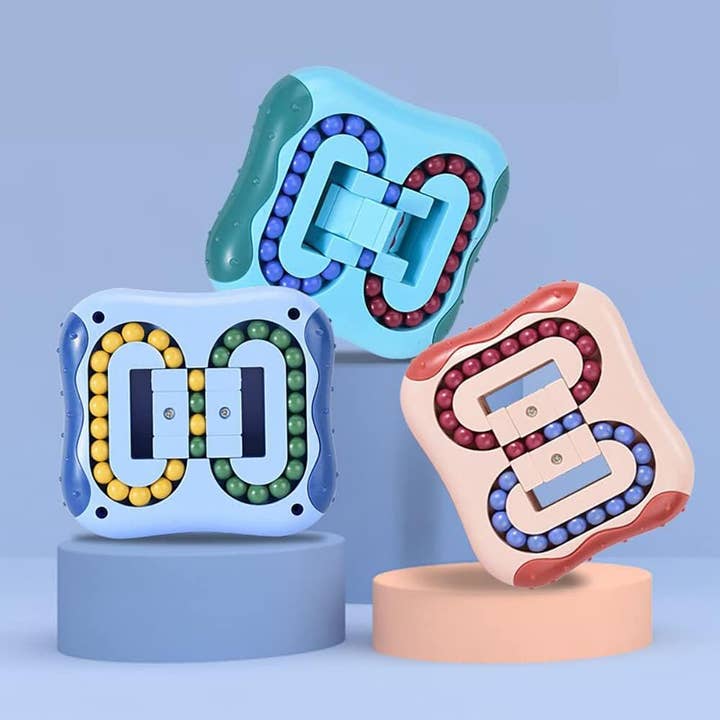 VIGOR - Wholesale Fidget Toy - Kids - Magic Bean Cube Toys Rotating Decompression Square Small5