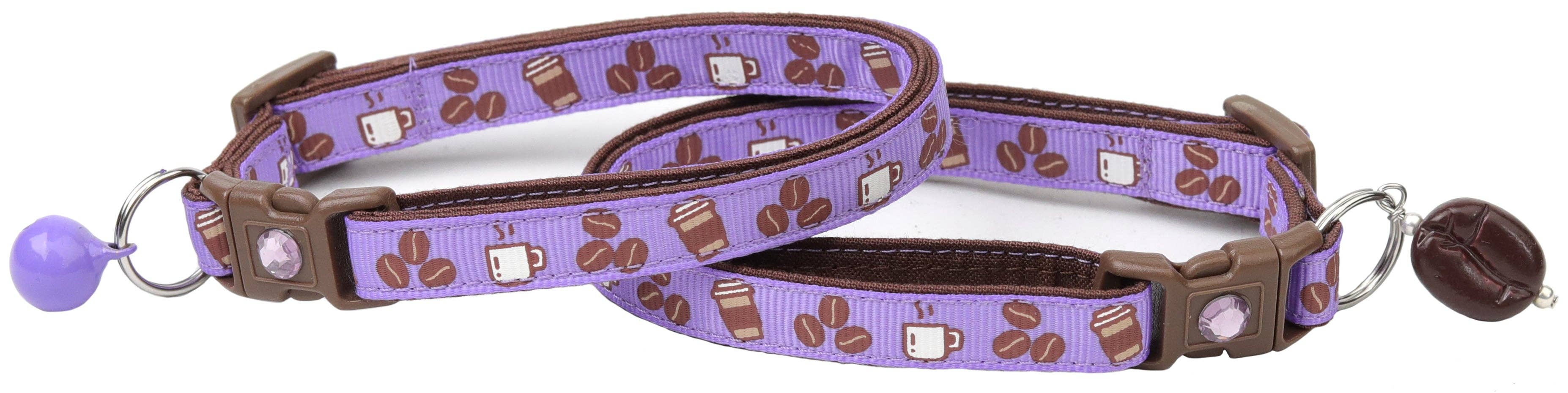 From Pugs to Persians Pet Accessories, LLC - Wholesale Pet Collar - Cat - Coffee Beans Breakaway Cat Collar40