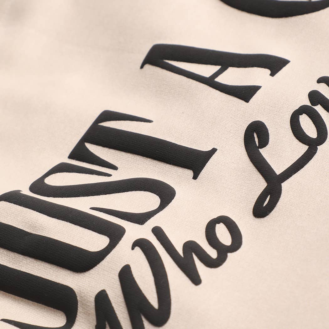 Fashion City - Wholesale Graphic Sweatshirt - Women's - JUST A GIRL WHO LOVES JESUS PUFF MIDWEIGHT Sweatshirt11