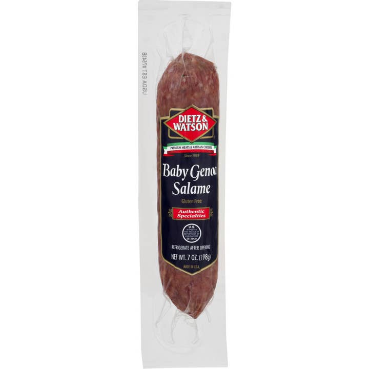 Dietz & Watson - Wholesale Salami - Dietz & Watson Baby Genoa Salame Chub, 7 oz