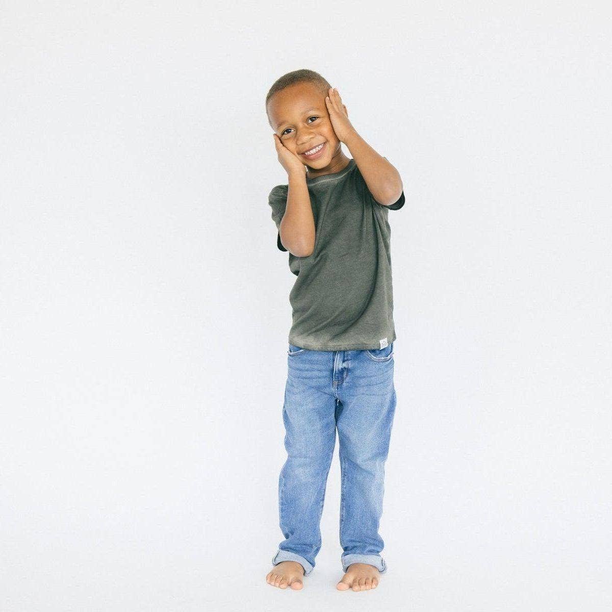 Coconut Pops - Wholesale T-Shirt - Kids - The Walker in Slate (Cold Wash)3