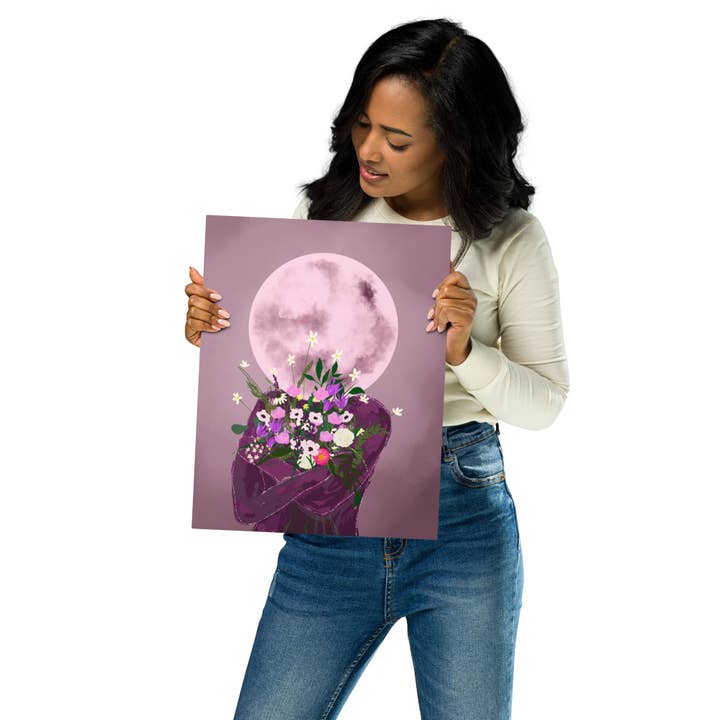 "Who Is She?" Metal Art Print for wholesale by Celeste Addison Art