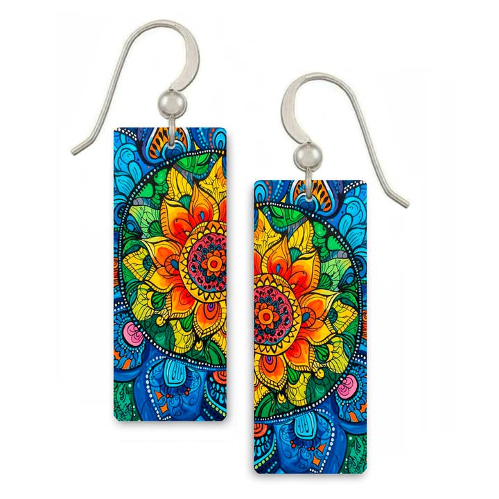 Anna - Boucle d'oreille rectangle moyen ER200 pour la vente par ARTISTA