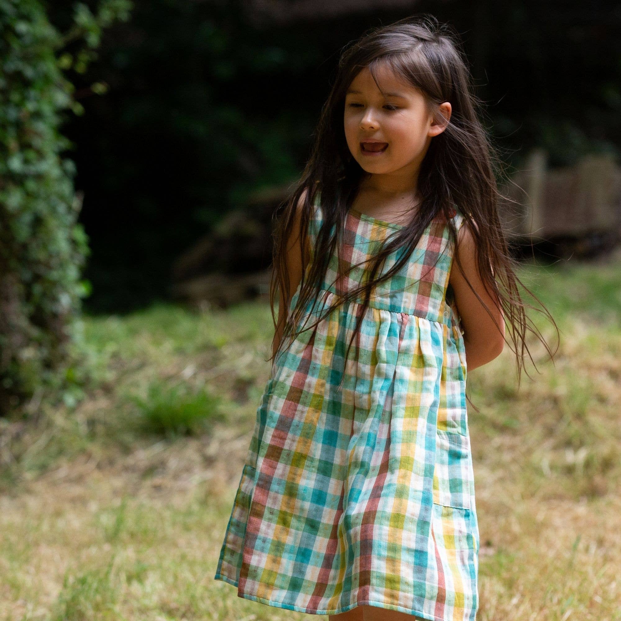 Rainbow Reversible Pinny Dress for wholesale on Faire17