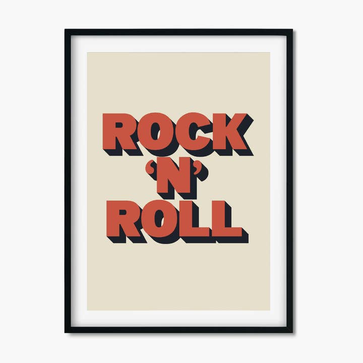 Rock 'N' Roll Print for wholesale by Chapter Designs
