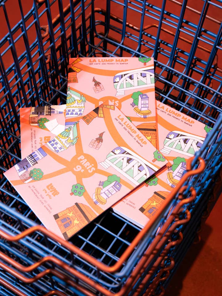 Paris dog-friendly Map for wholesale by Lump