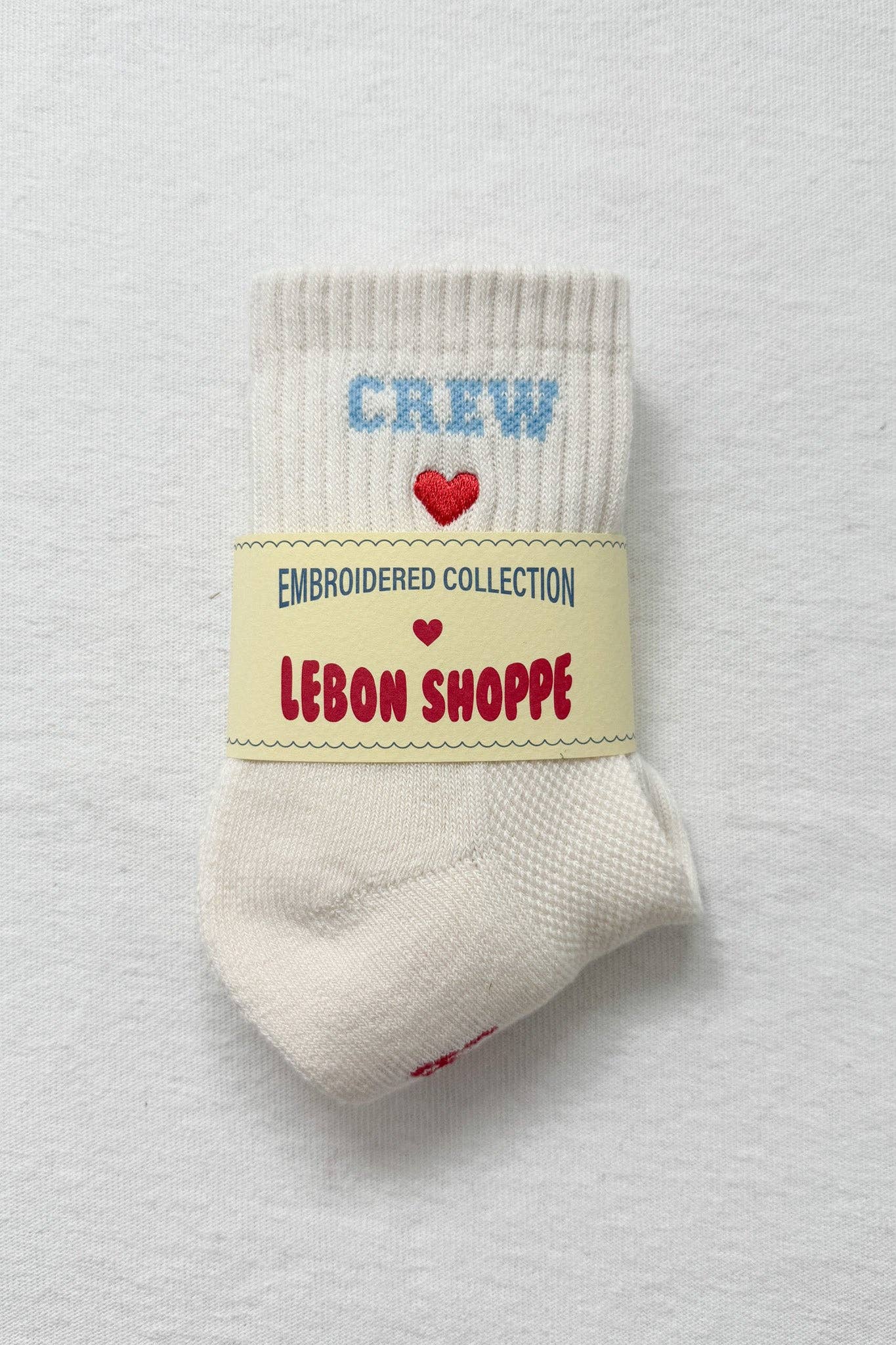 Le Bon Shoppe - Wholesale Socks – Women's - Embroidered Crew Socks (wholesale)10