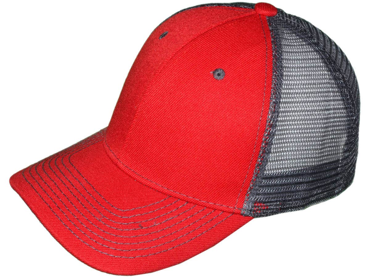 Buck Wholesale - Venta al por mayor Gorra trucker - Unisex - Gorras de camionero en blanco - Gorras BK de malla estructurada88