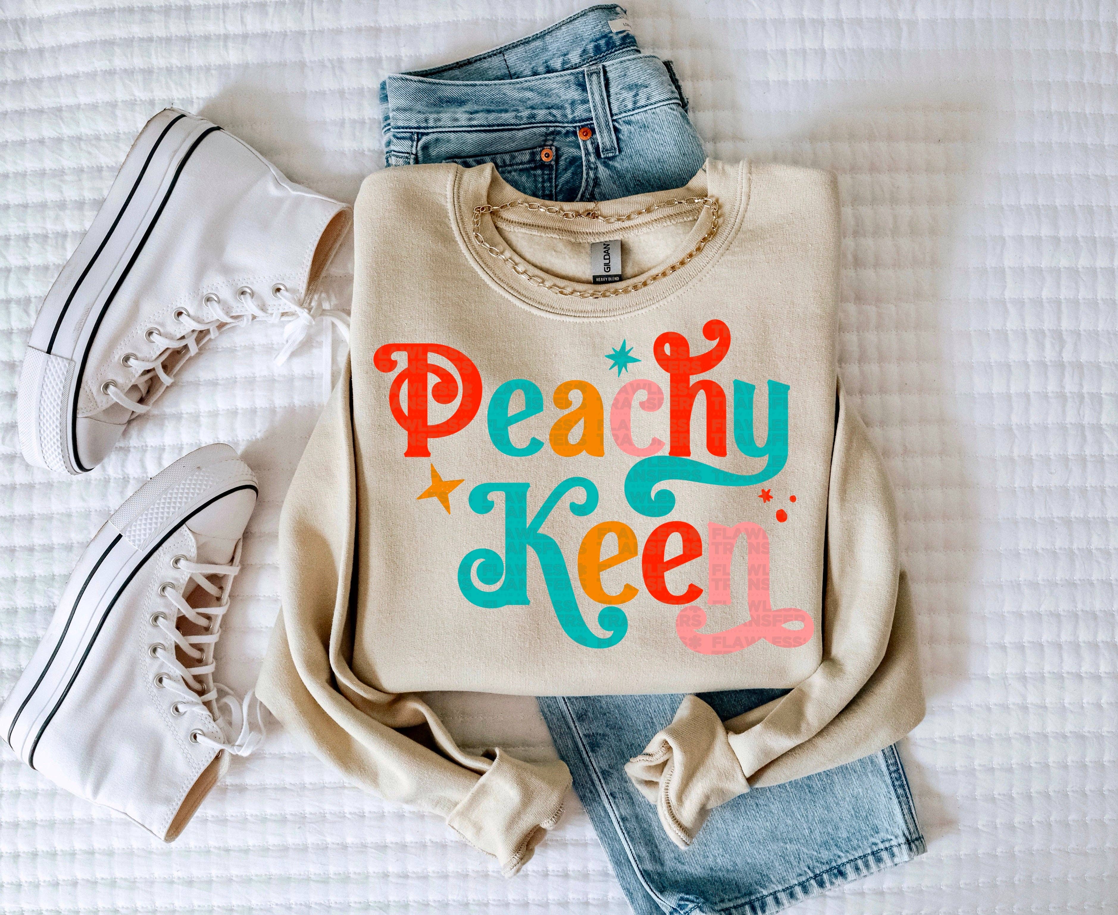 Flawless Transfers - Wholesale Sublimation Transfer - Peachy Keen #1022 - DTF Transfer