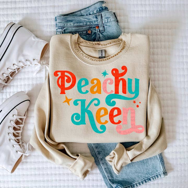 Flawless Transfers - Wholesale Sublimation Transfer - Peachy Keen #1022 - DTF Transfer0