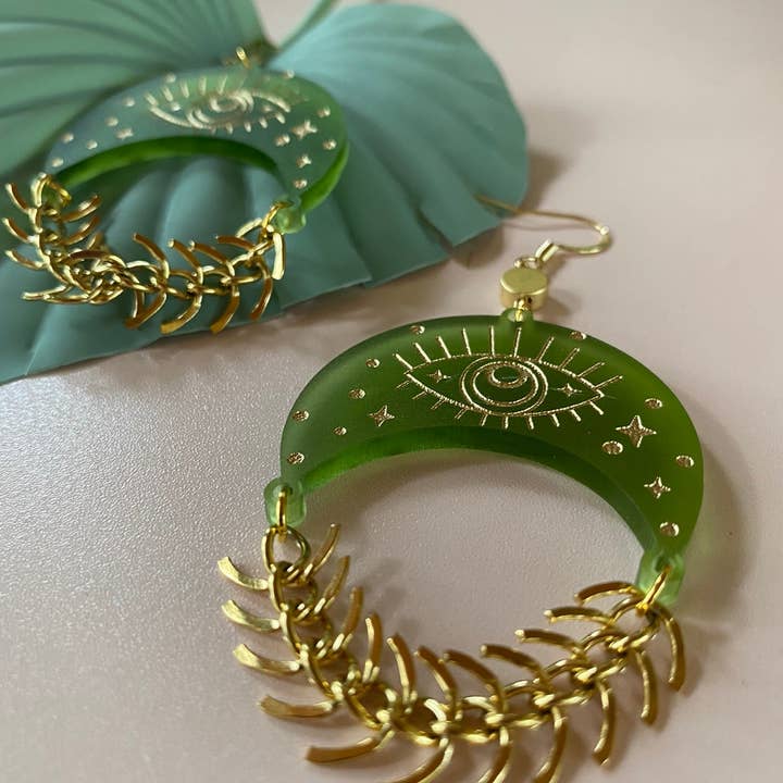 Moody Girl Accessories - Wholesale Dangle Earrings - Piscem Oculus Dangle Earrings 7