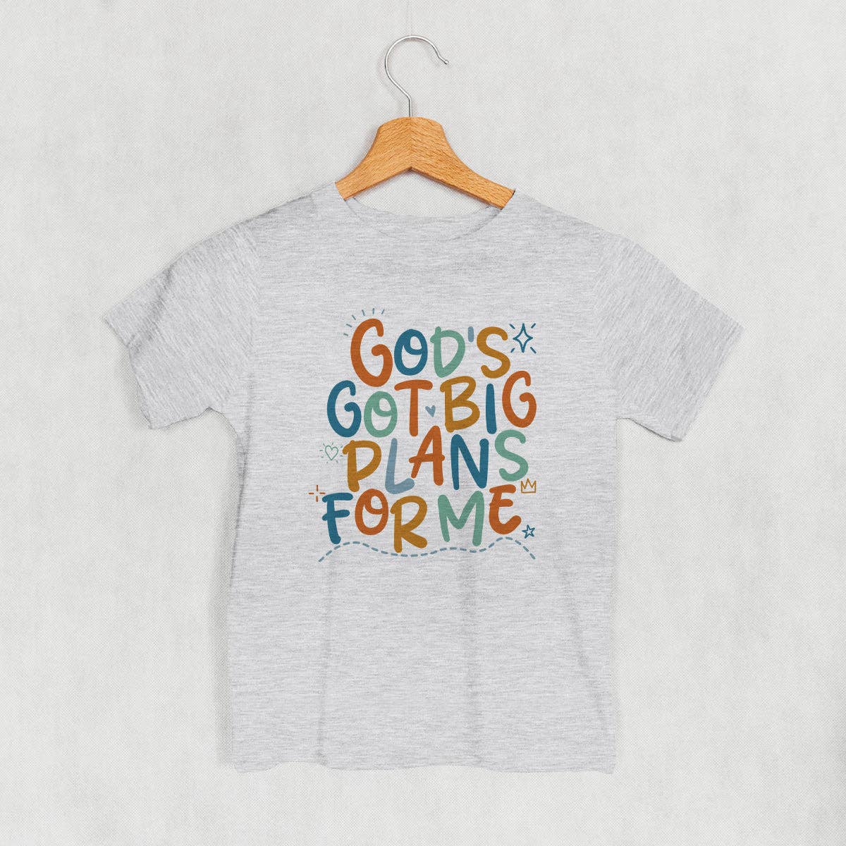 Ivy + Cloth - Vente T-shirt sérigraphié – enfant - Dieu a de grands projets pour moi (enfants)1