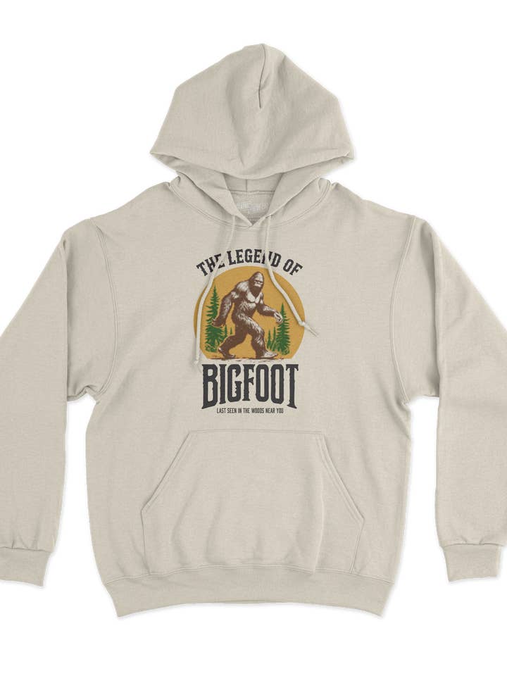 La Leggenda di Bigfoot Felpa con Cappuccio per la vendita all'ingrosso da parte di BRIEF INSANITY