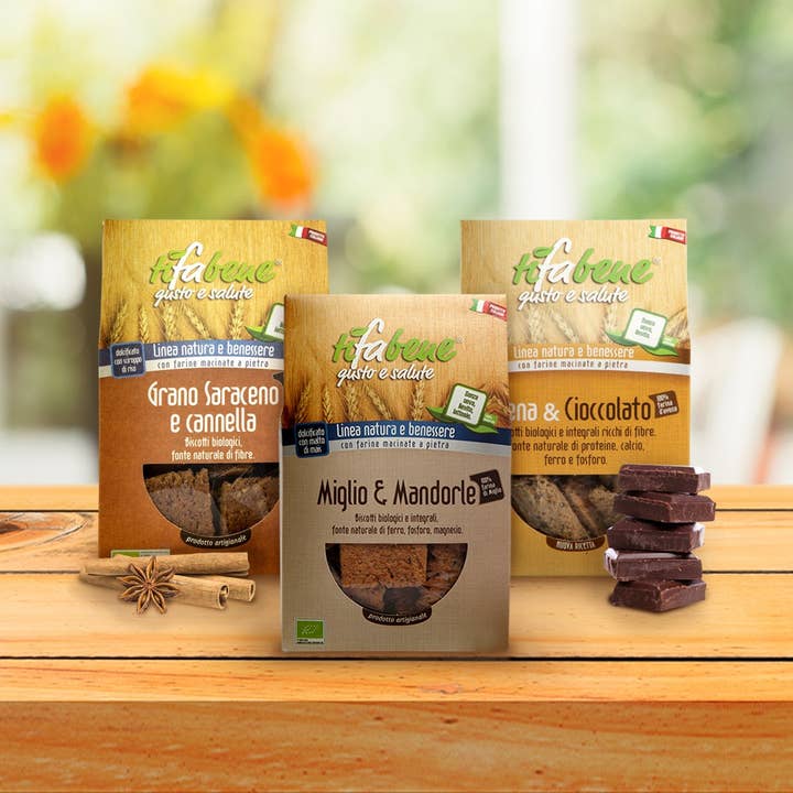 Le deliziose pasticceria sas Ti fa bene bio – Großhandel Cookie – Bio-Buchweizen-Vollkorn-Digestive mit Zimt5