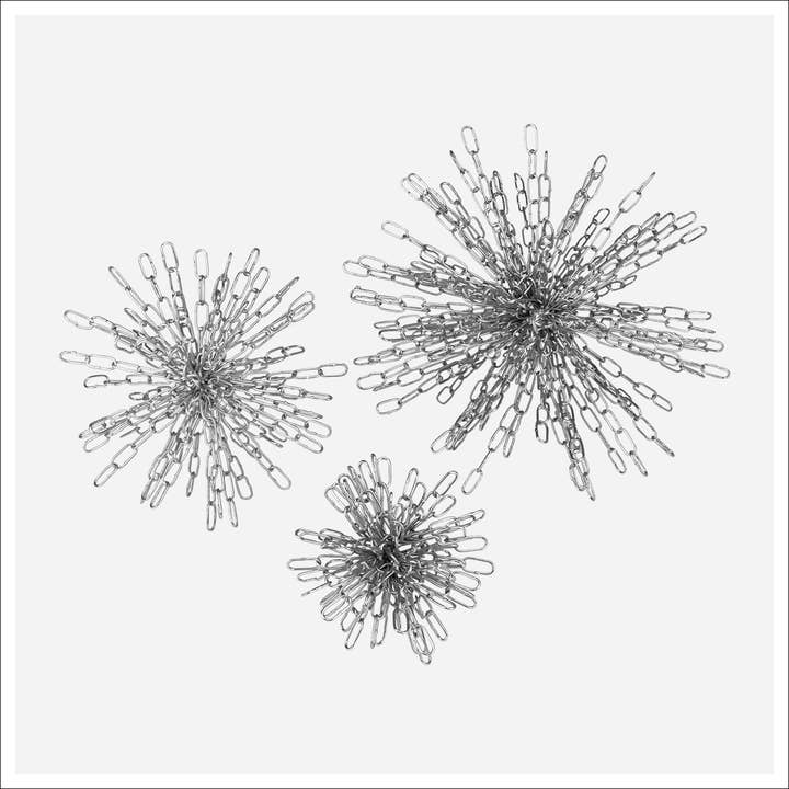 Amara Silver Object -Set 3 for wholesale by Kavana Decor by The Import Collection