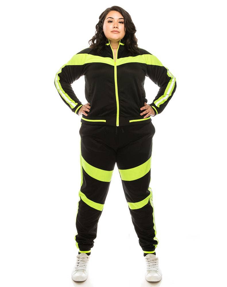 Victorious - Wholesale Tracksuit - Women's - Women Reflective Track Suits Plus Size9