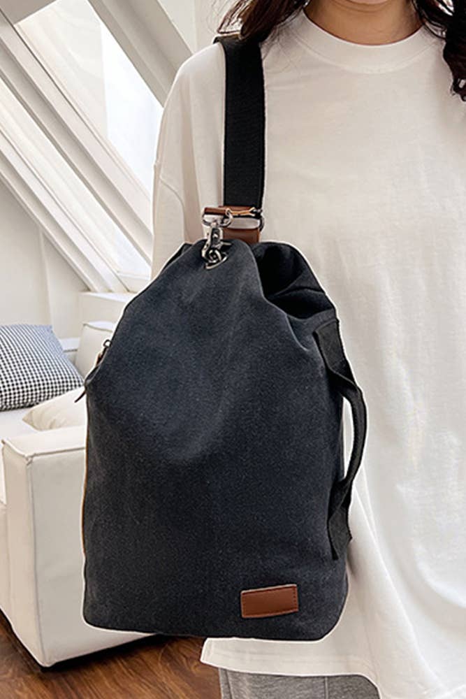 UNISHE – Mochila - Mulher por atacado – Sling Sling Lona Grande Capacidade MOQ 3pcs ZYB0276