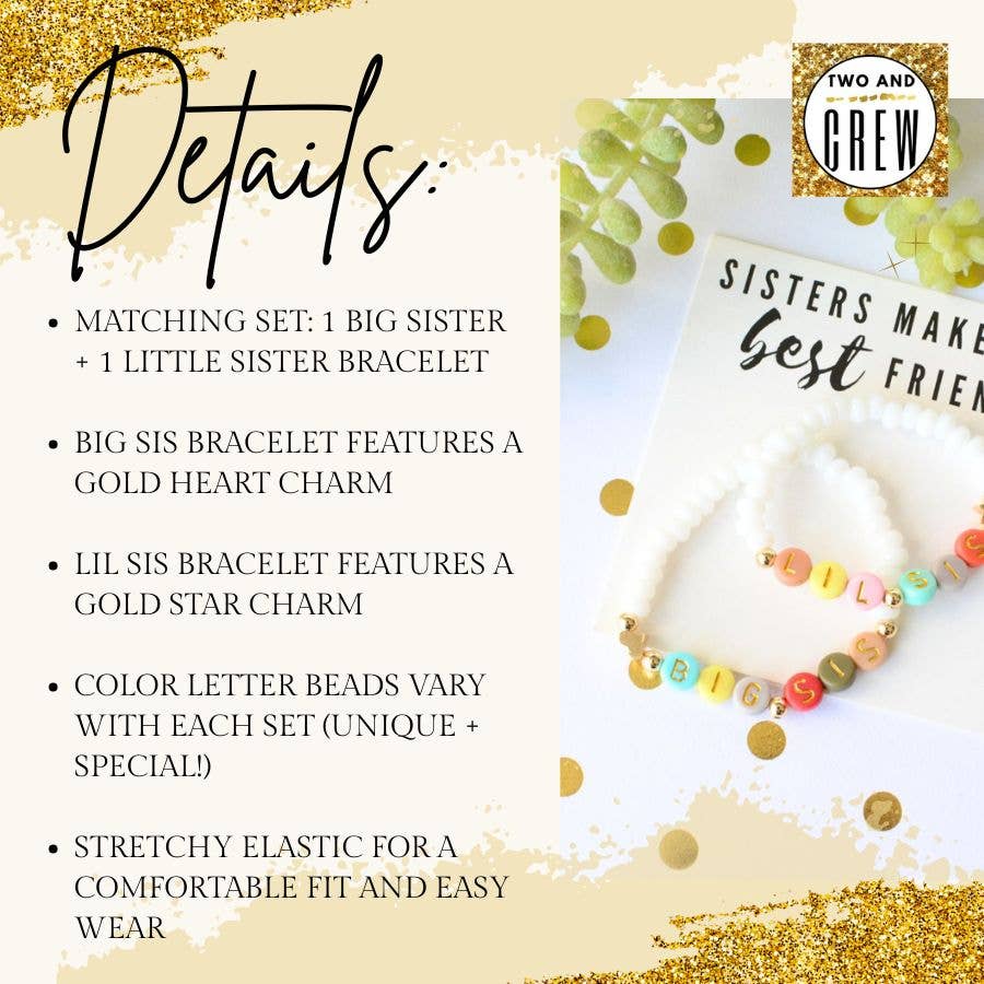 Two and Crew - Faith Based Jewelry & Gifts - Wholesale Beaded Bracelet - Sisters Bracelet Set - Matching Jewelry, Motherhood Gift3