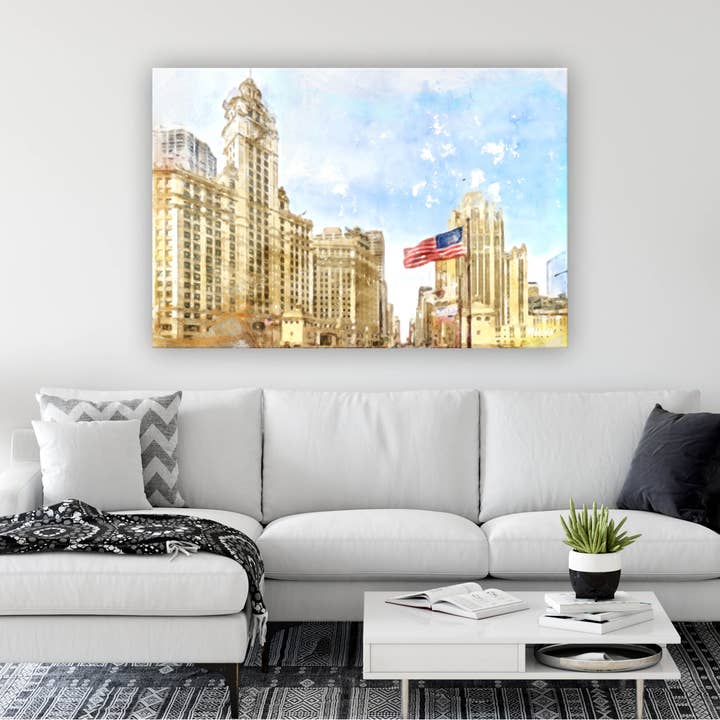 Art Canvases, Chicago IL, Magnificent Mile for wholesale by G.O.A.T House of Creative