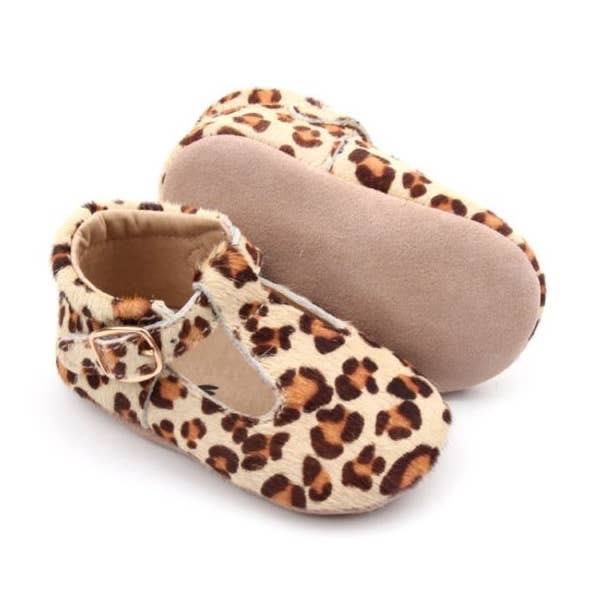 Salomés Leopard soft soles for wholesale by Babyboo Paris