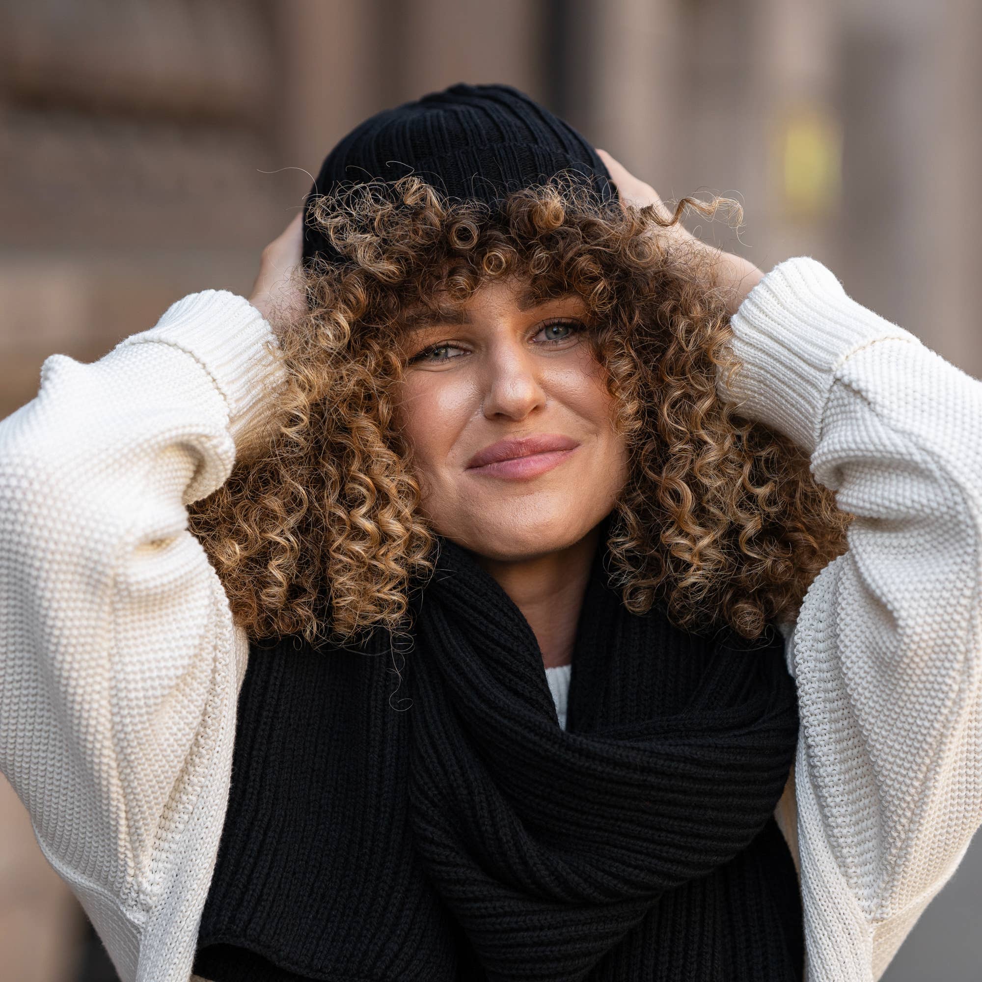 menique - Wholesale Scarf - Women's - Women's Knit Thick Scarf Merino7