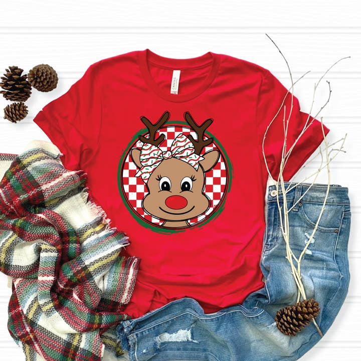 Southern Attitude Designs Inc - Vendita all'ingrosso Maglietta stampata - Unisex - Renna adulta0