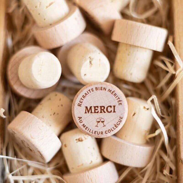 Corcho para botella de vino « Jubilación merecida » - My Bambou para venta al por mayor de My Bambou
