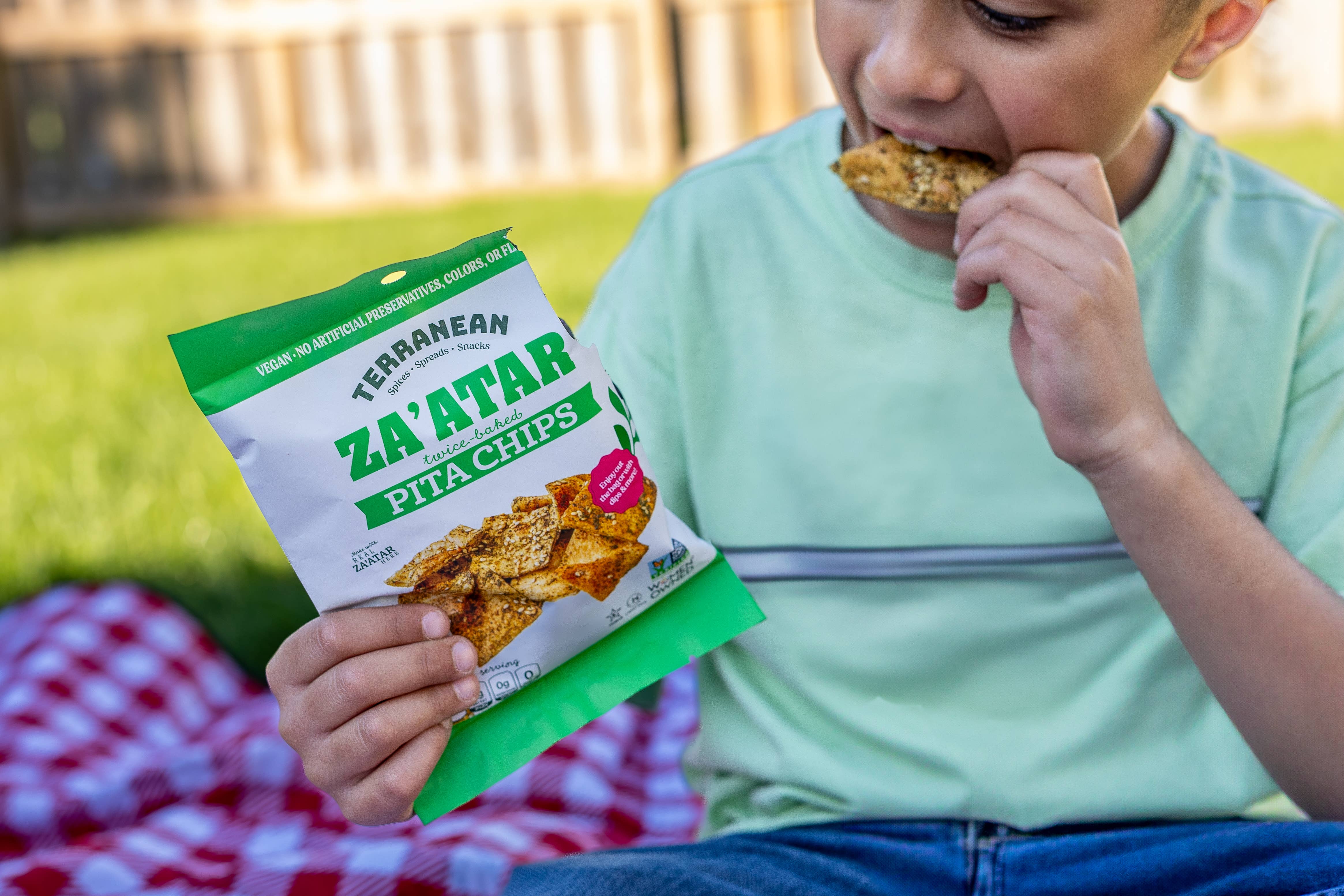 Terranean Herbs & Spices - Wholesale Chips - Spicy Za'atar Twice- Baked Pita Chips (2 oz.) 5