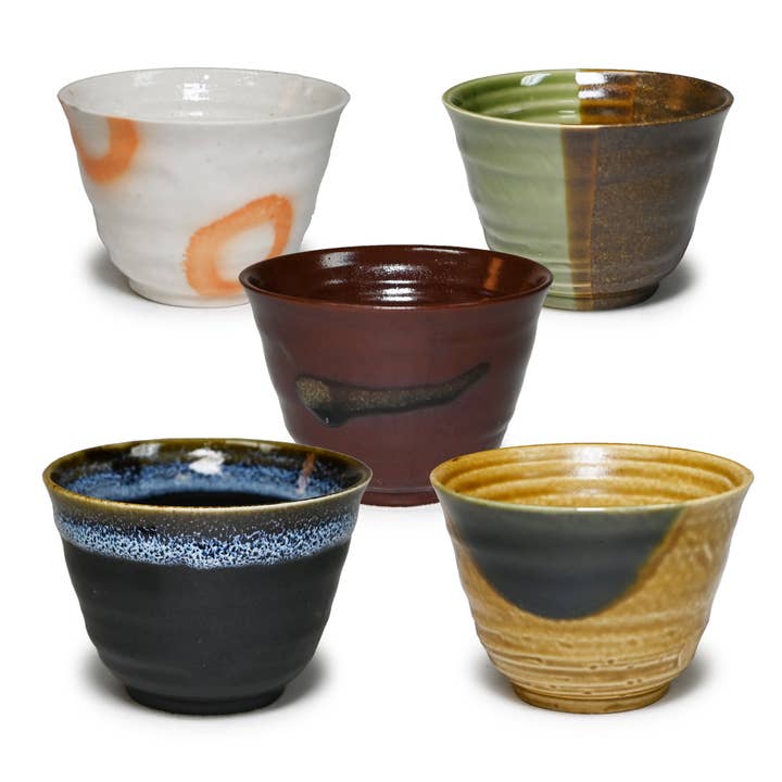 GIFT SET: TEA CUP SET-RUSTIC EARTHY GLAZE JAPAN for wholesale by Fuji Merchandise Corporation
