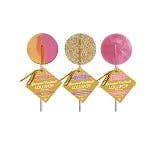 Melville Candy Company - Wholesale Lollipop - Gourmet Cocktail Lollipop Assortment - Pink Champagne, Prosecco, Champagne Bubbles1
