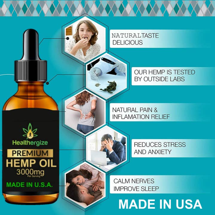 Healthergize - Venta al por mayor Suplementos/vitaminas para beber - Aceite de cáñamo puro premium de Healthergize2