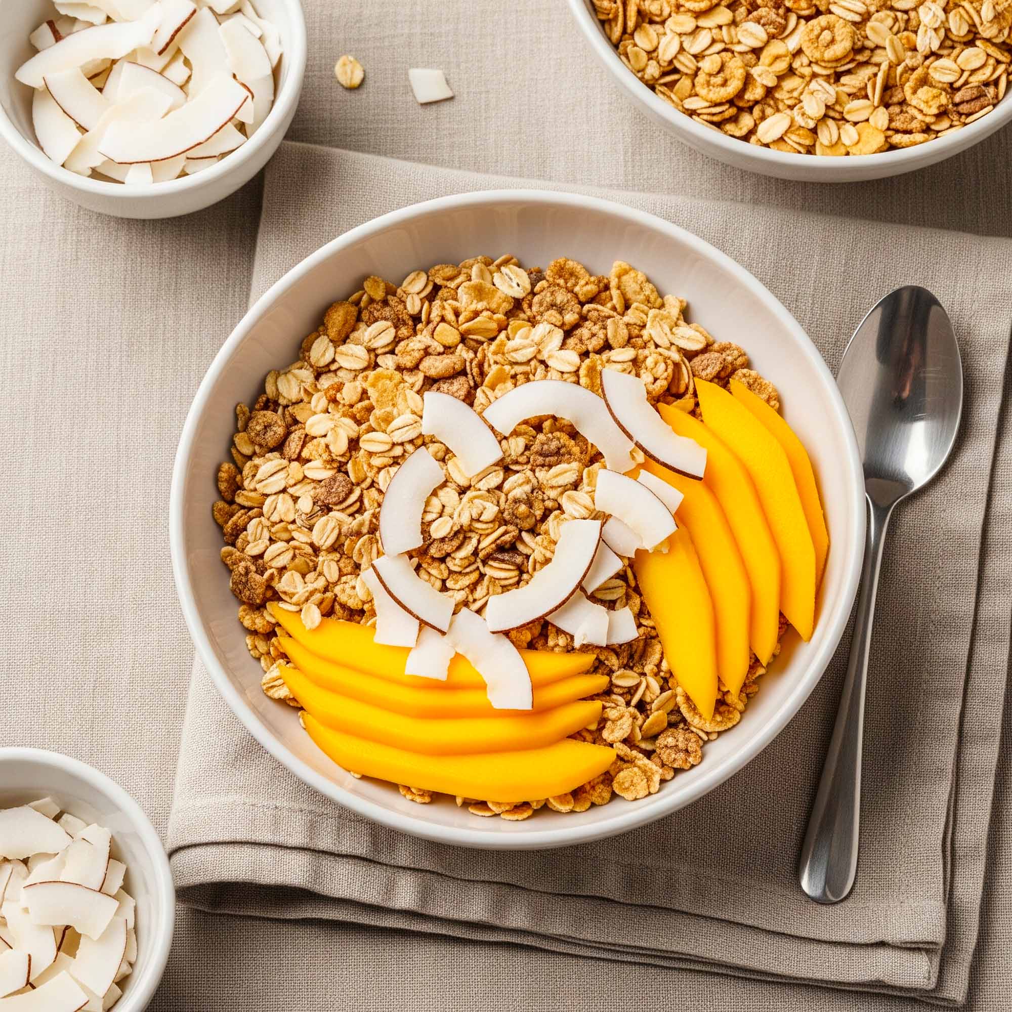 IoBoscoVivo - Vendita all'ingrosso Cereali - Muesli Croccante Bio Mango e Cocco | Senza Glutine, Zero Zuccheri Aggiunti 200g1