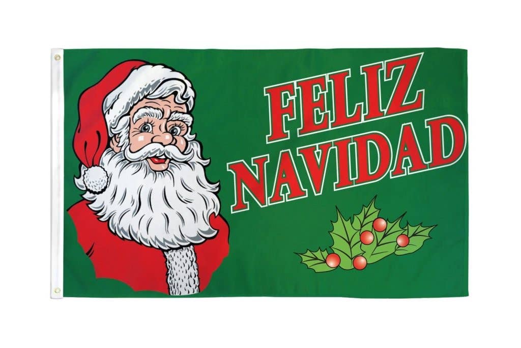 Flags Importer – Großhandel Flagge – Feliz Navidad Flagge 3x5ft Poly0