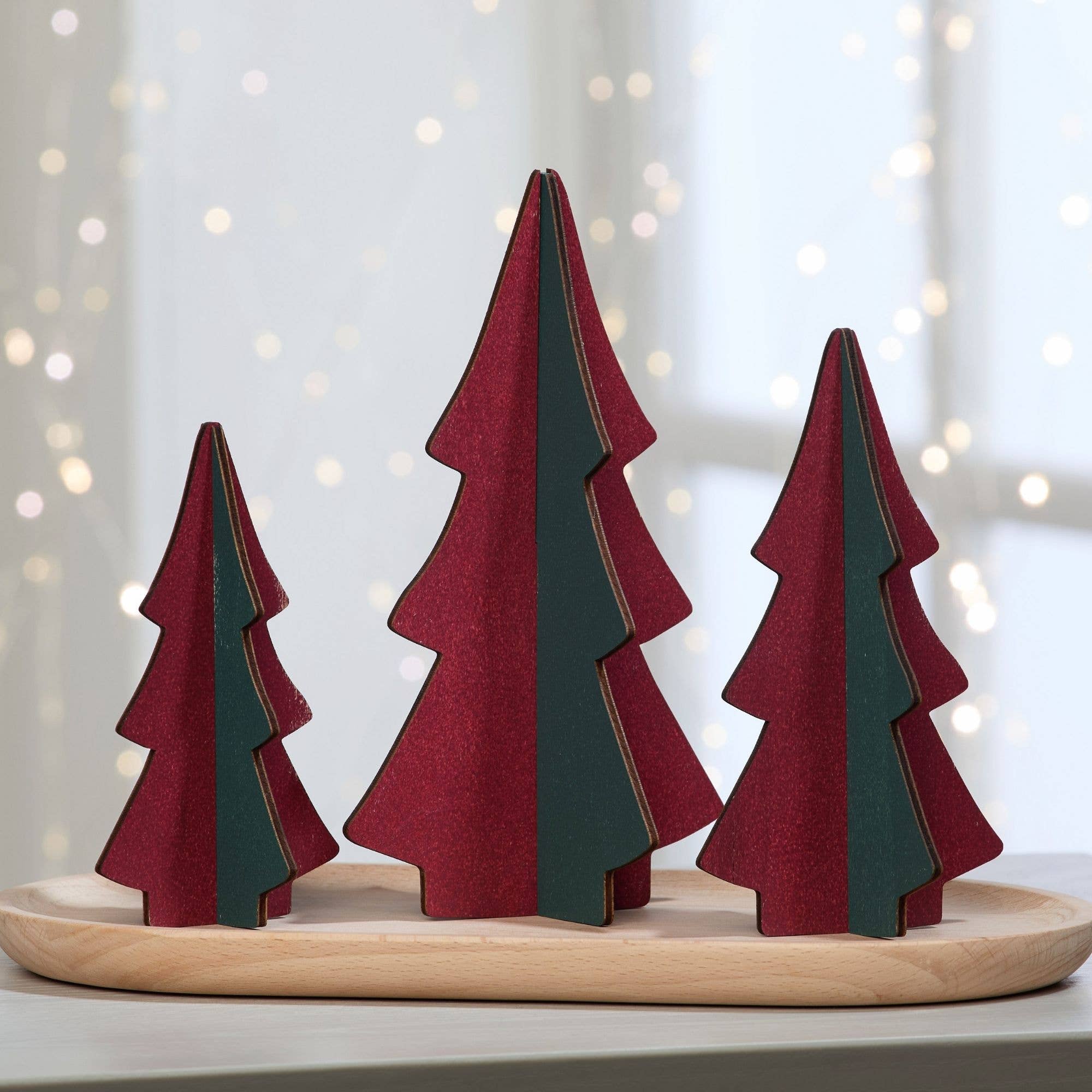 Your Heart's Content – Decoração de Natal por atacado – Conjuntos de Madeira com Árvores Interligadas, Encanto Inspirado na Natureza, Único21