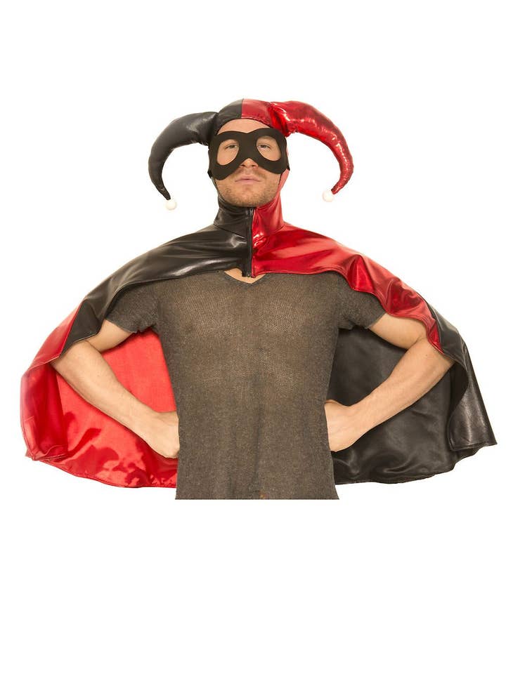 Mantello con zip Harley Wet Look Music Legs con maschera ML76639 per la vendita all'ingrosso da parte di Lingerie Mart