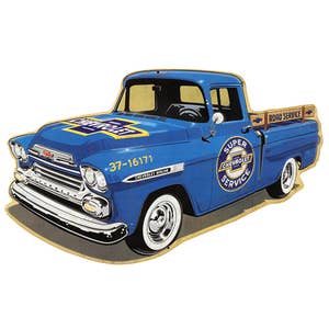 Open Road Brands Chevy Trucks Metal Wall Thermometer