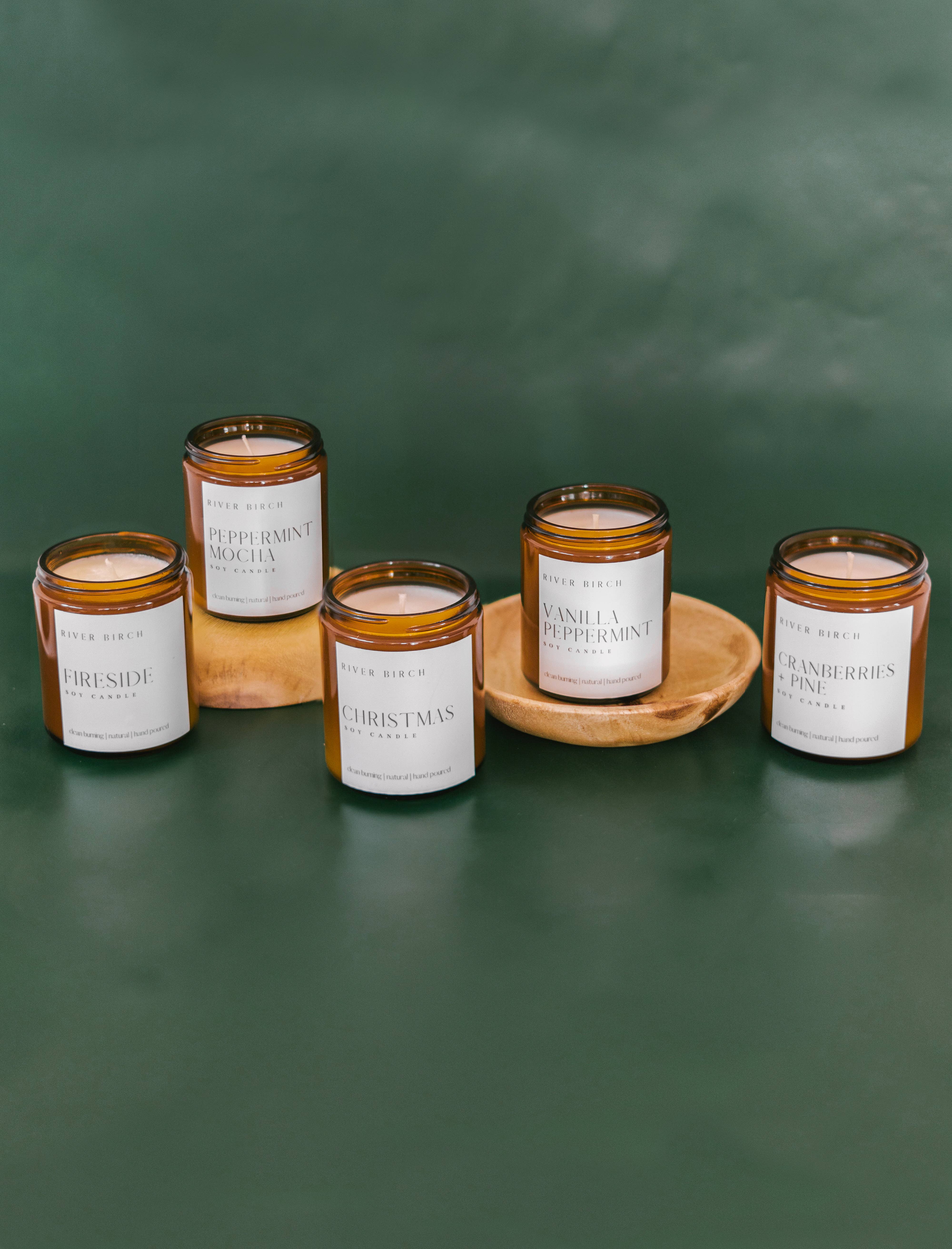 River Birch Candles – Engroshandel Glaslys – 8.5oz jul - rav krukke - soja stearinlys3