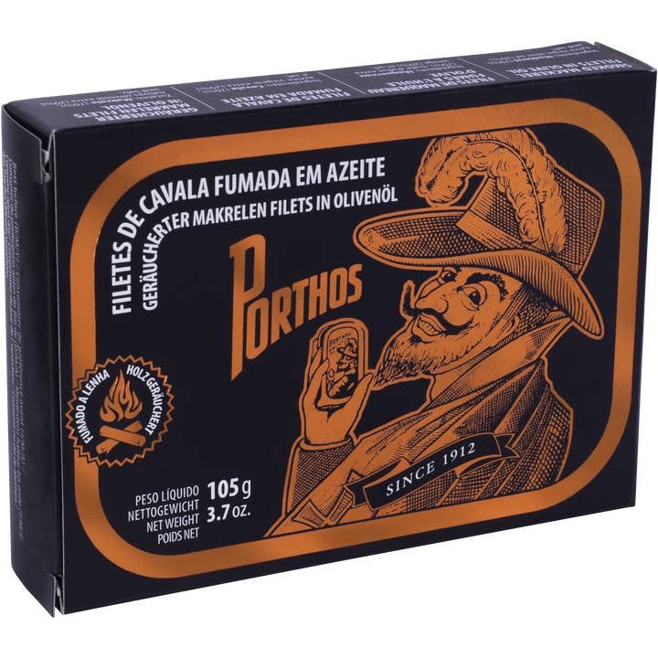 International Loft - Wholesale Tinned Fish - Porthos Smoked Mackerel Fillets in Olive Oil2