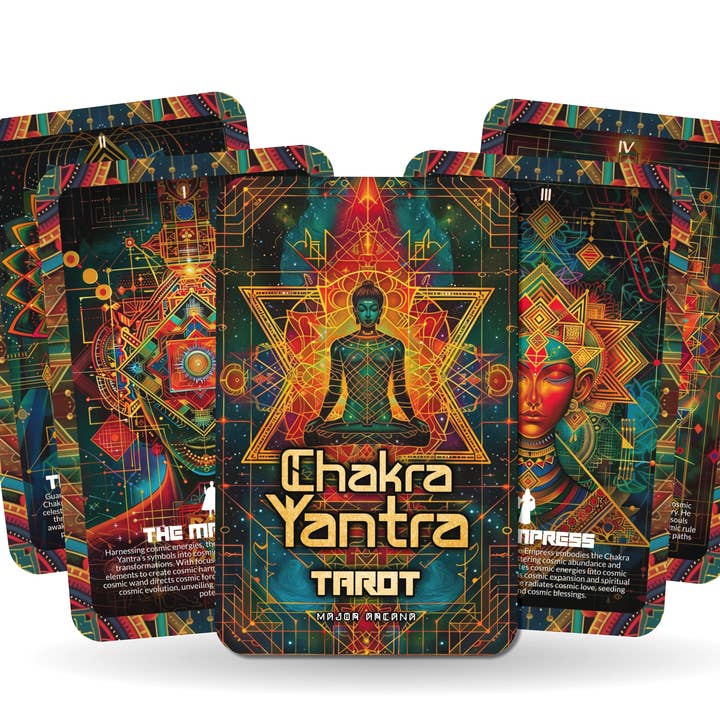 Ibiza Tarot USA - Wholesale Tarot Cards - The Chakra Yantra Tarot - 22 Major Arcana - A unique spiritual journey - Aligning the chakras through the sacred geometry of yantras.3