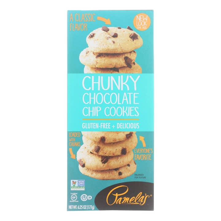 Ware Spark - Wholesale Cookie - Pamela's Products - Cookies - Chunky Chocolate Chip - Gluten-free - Case Of 6 - 6.25 Oz.