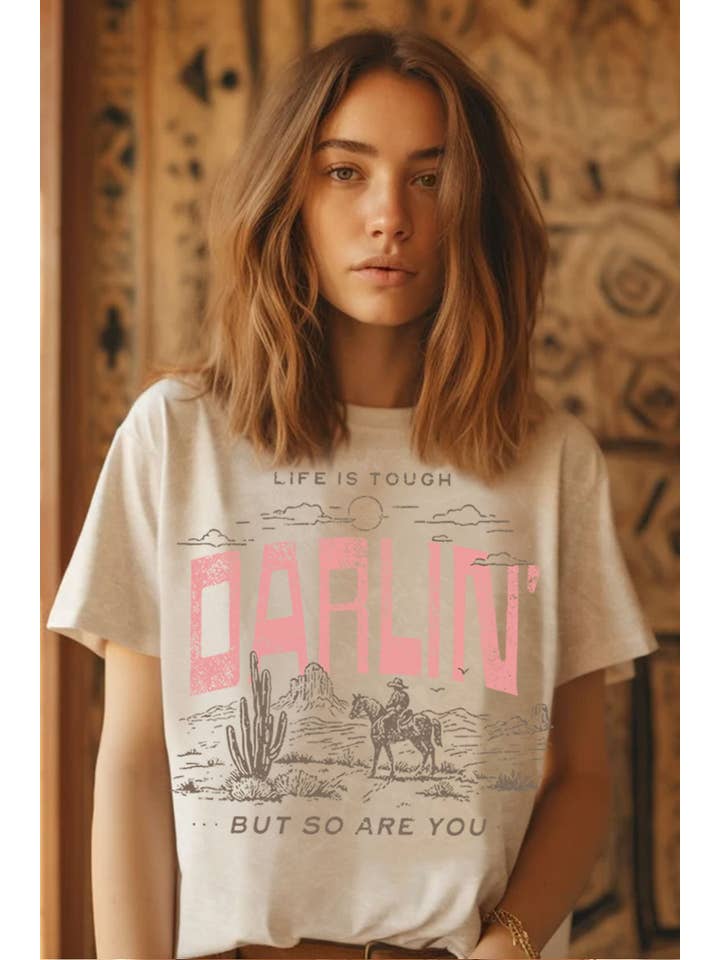 HRTandLUV - Wholesale T-Shirt (Graphic) - Women's - DARLIN MINERAL GRAPHIC TOP