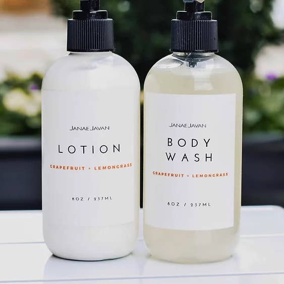 Body Wash Lemongrass + Grapefruit for wholesale by JanaeJavan