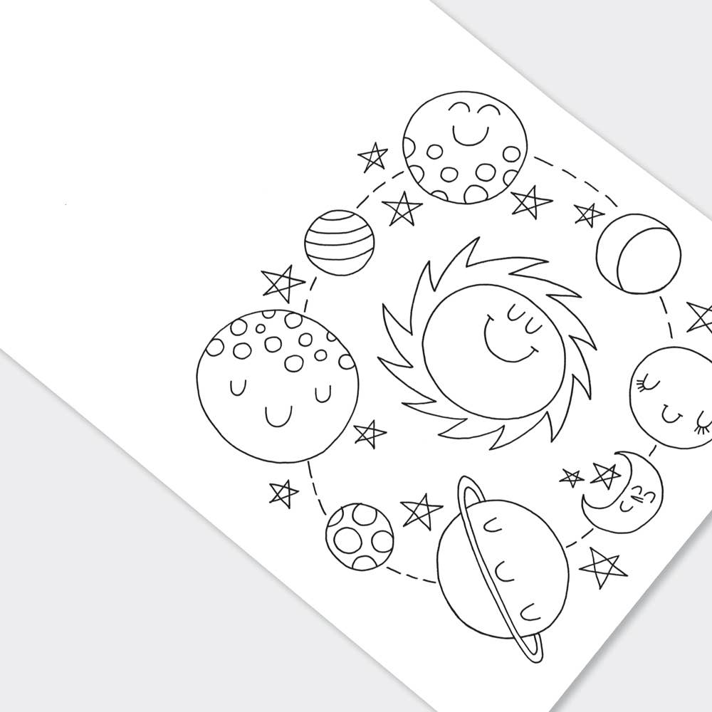 Rachel Ellen Designs - Wholesale Coloring & Activity Book - Kids & Baby - Children's 'To the Moon' Space Colouring Book1