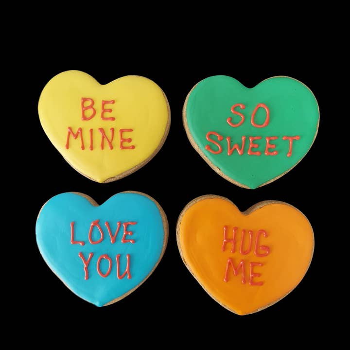 Convo Hearts for wholesale by P.S. Paws Pet Bakery