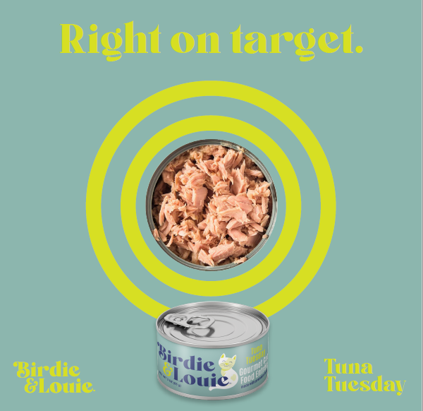 Worthy - Wholesale Voer - Kat - Birdie & Louie Tuna Tuesday Nat Cat Food Case met 12 blikjes van 3 oz3