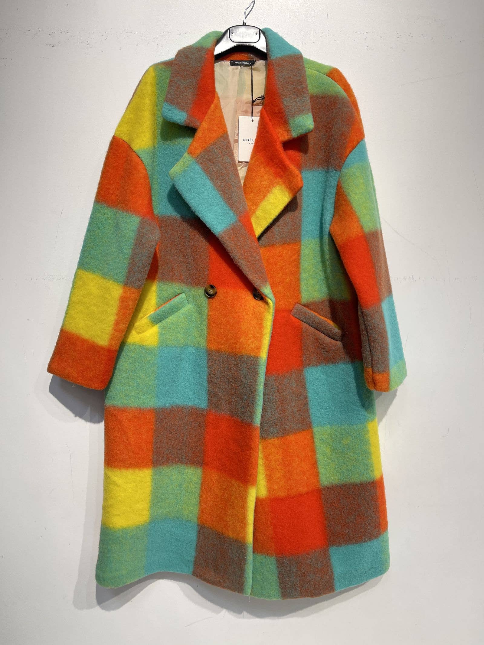 NOELINE - Wholesale Coat - Women's - Plaid wool coat 60705-521