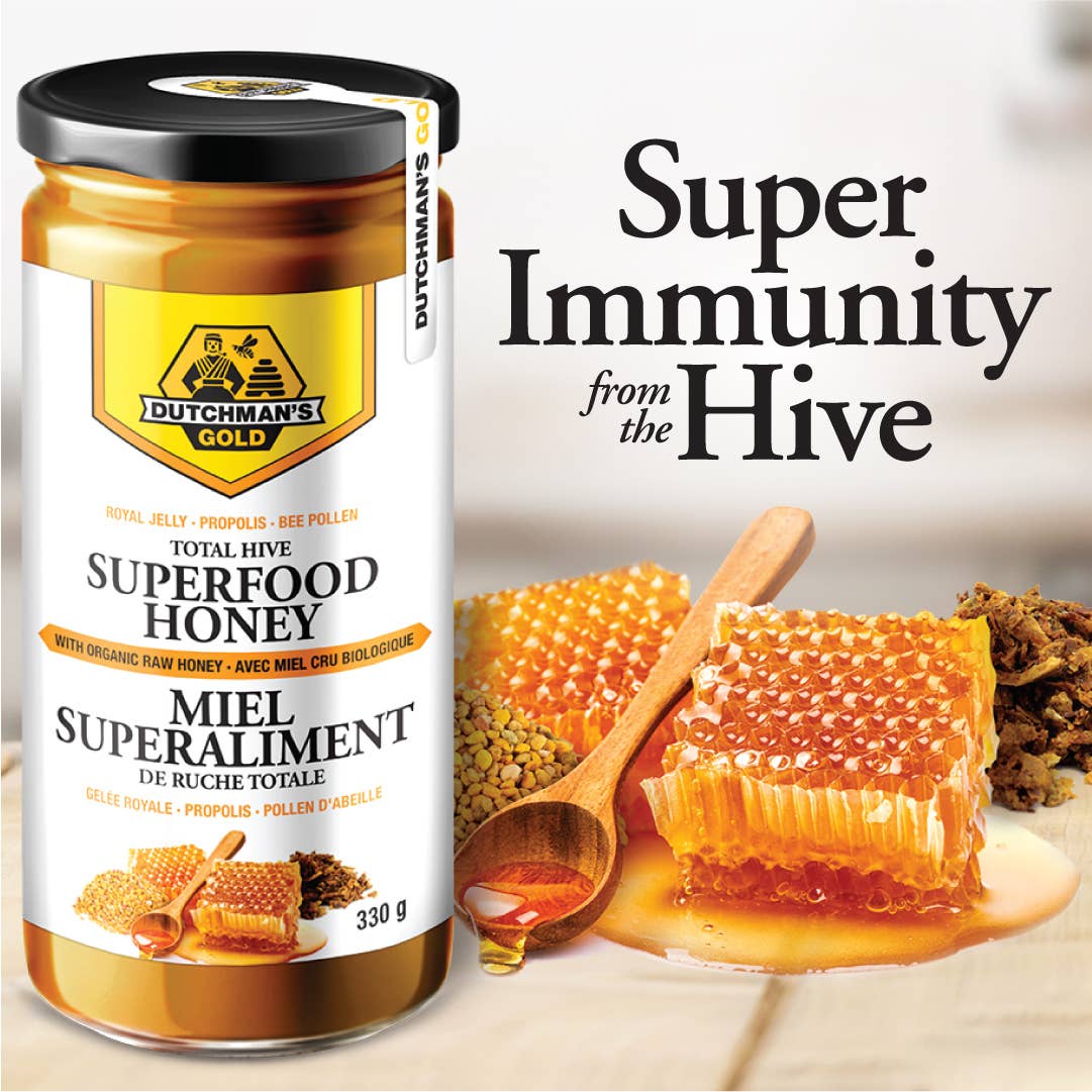 Dutchman's Gold - Vente Miel - Miel Superfood Total Hive - 330 g3