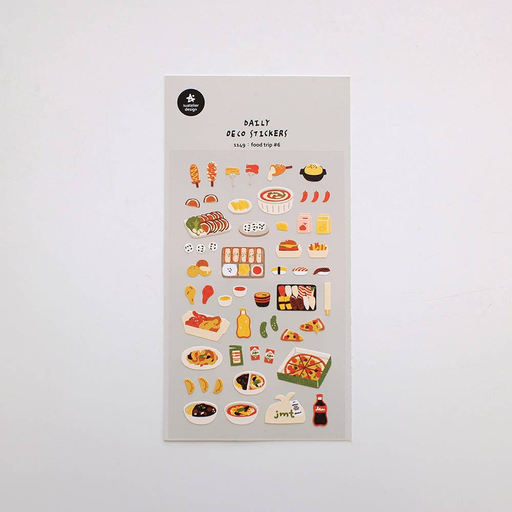Suatelier Daily Deco Sticker - Food Trip #6